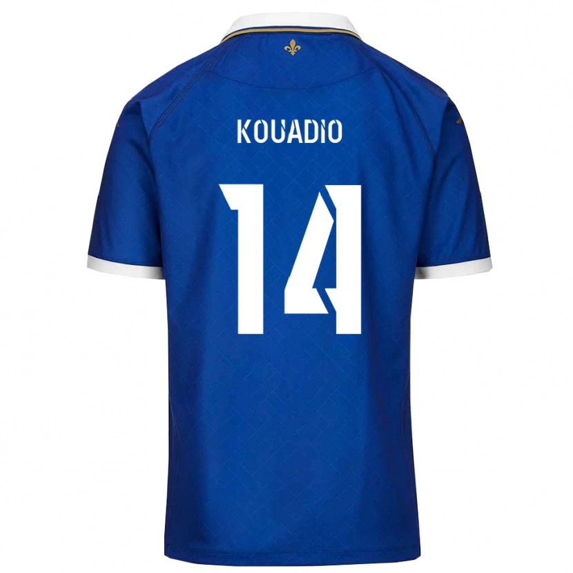 Danxen Kid Loïc Kouadio #14 Blue Gold Home Jersey 2025/26 T-Shirt