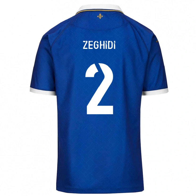 Danxen Kid Yanis Zeghidi #2 Blue Gold Home Jersey 2025/26 T-Shirt
