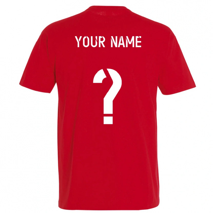 Danxen Kid Your Name #0 Red Yellow Home Jersey 2025/26 T-Shirt