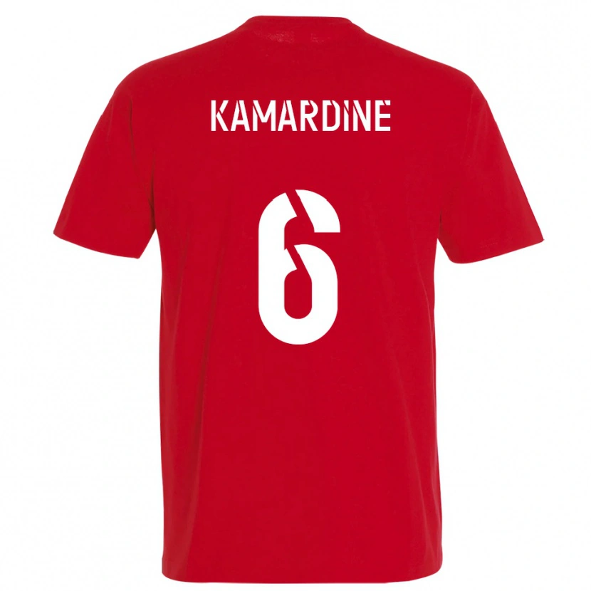 Danxen Kid Mohamed Kamardine #6 Red Yellow Home Jersey 2025/26 T-Shirt