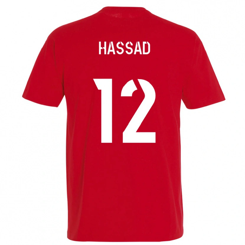 Danxen Kid Rayan Hassad #12 Red Yellow Home Jersey 2025/26 T-Shirt