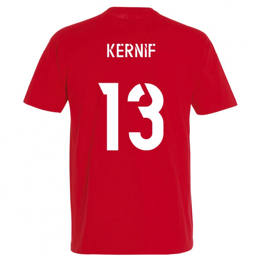 Danxen Kid Nourdine Kernif #13 Red Yellow Home Jersey 2025/26 T-Shirt