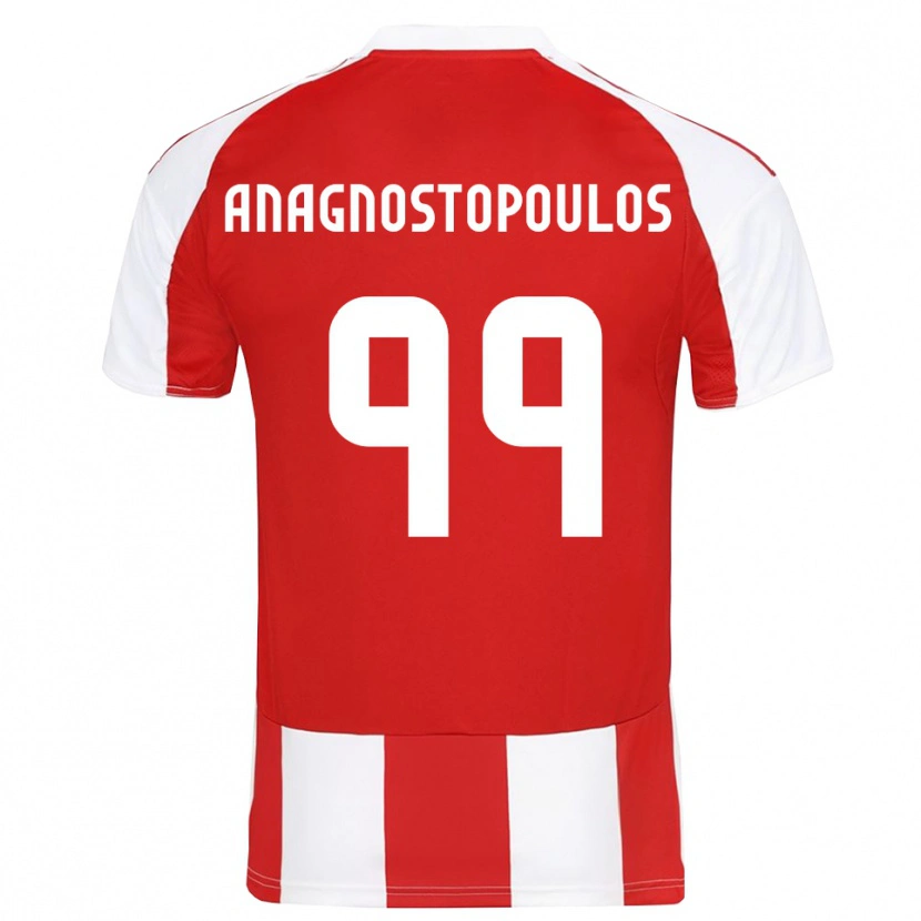 Danxen Kid Alexandros Anagnostopoulos #99 Red White Home Jersey 2025/26 T-Shirt