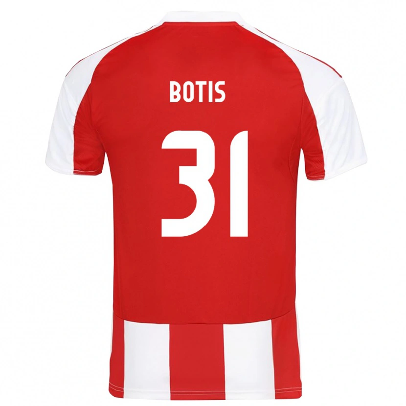 Danxen Kid Nikolaos Botis #31 Red White Home Jersey 2025/26 T-Shirt