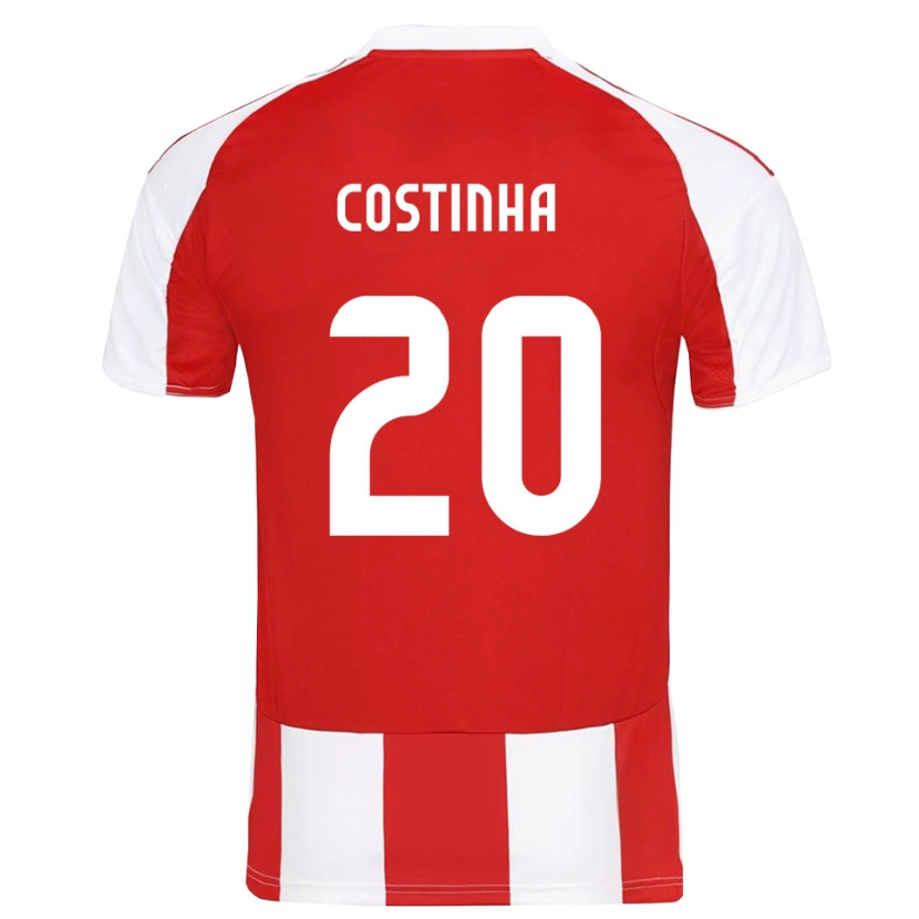 Danxen Kid Costinha #20 Red White Home Jersey 2025/26 T-Shirt
