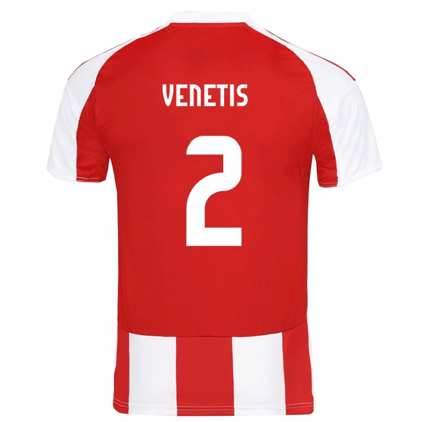 Danxen Kid Theodoros Venetis #2 Red White Home Jersey 2025/26 T-Shirt