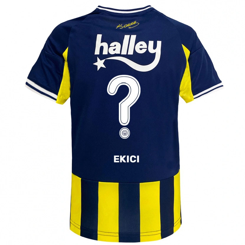 Danxen Kid Alaettin Ekici #0 Yellow Navy White Home Jersey 2025/26 T-Shirt