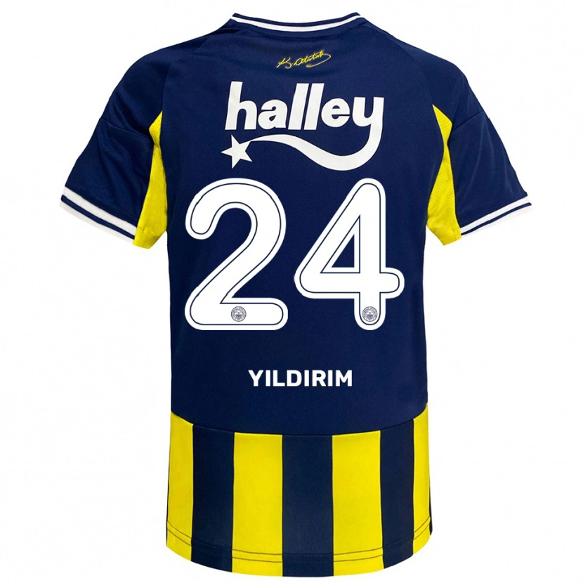 Danxen Kid Fatoş Yıldırım #24 Yellow Navy White Home Jersey 2025/26 T-Shirt