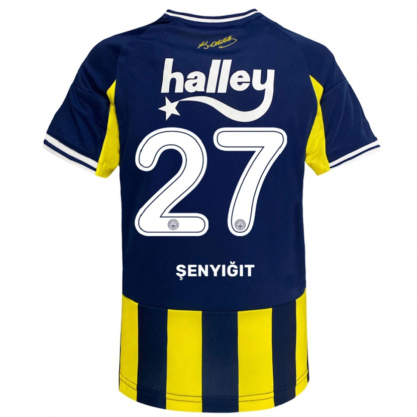 Danxen Kid Enes Şenyiğit #27 Yellow Navy White Home Jersey 2025/26 T-Shirt