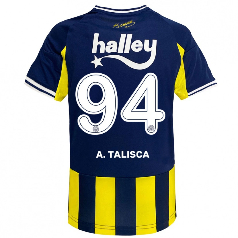 Danxen Kid Talisca #94 Yellow Navy White Home Jersey 2025/26 T-Shirt