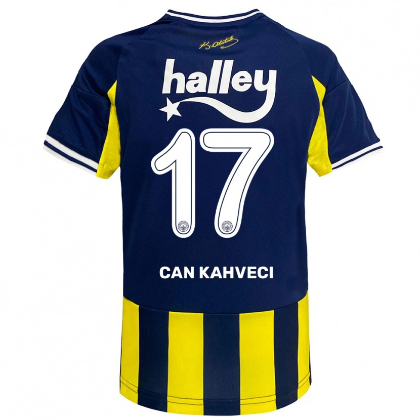 Danxen Kid İrfan Can Kahveci #17 Yellow Navy White Home Jersey 2025/26 T-Shirt