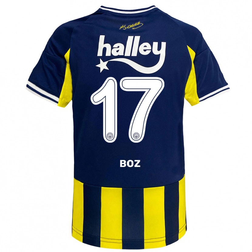 Danxen Kid Yasir Boz #17 Yellow Navy White Home Jersey 2025/26 T-Shirt