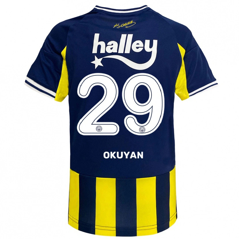 Danxen Kid Mevlüde Okuyan #29 Yellow Navy White Home Jersey 2025/26 T-Shirt