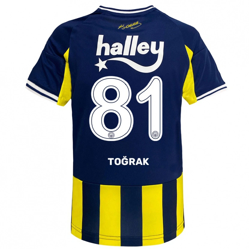 Danxen Kid Şükür Toğrak #81 Yellow Navy White Home Jersey 2025/26 T-Shirt