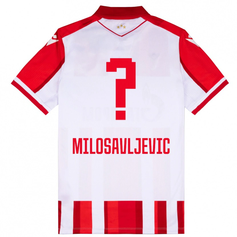 Danxen Kid Mihajlo Milosavljevic #0 Red White Home Jersey 2025/26 T-Shirt