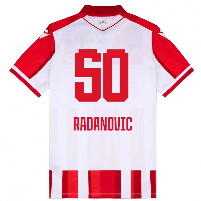 Danxen Kid Savo Radanovic #50 Red White Home Jersey 2025/26 T-Shirt