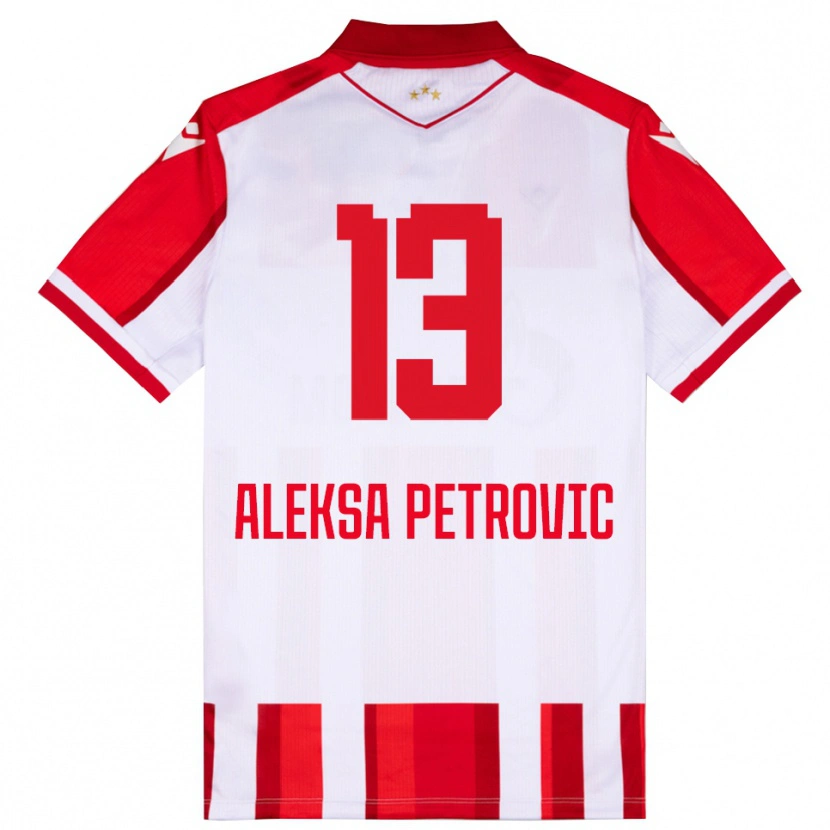 Danxen Kid Aleksa Petrovic #13 Red White Home Jersey 2025/26 T-Shirt