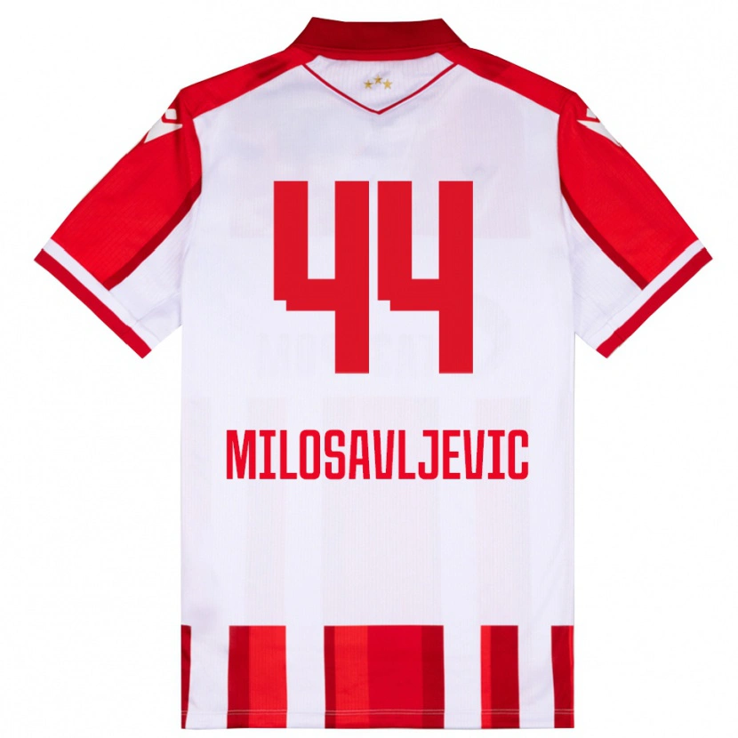 Danxen Kid Veljko Milosavljevic #44 Red White Home Jersey 2025/26 T-Shirt