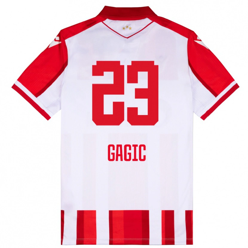 Danxen Kid Matija Gagic #23 Red White Home Jersey 2025/26 T-Shirt