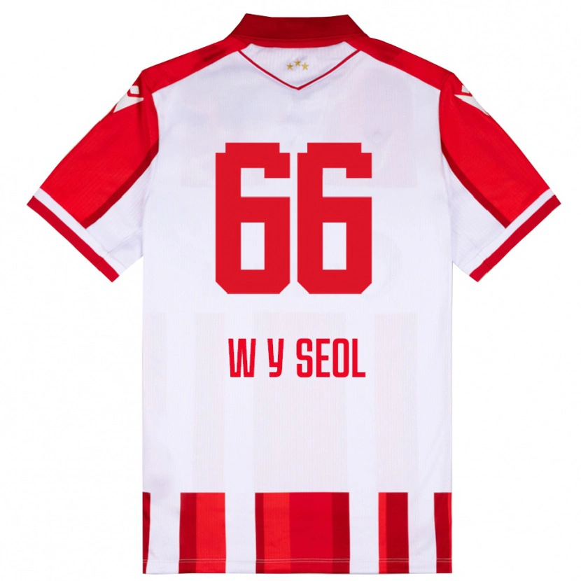 Danxen Kid Young-Woo Seol #66 Red White Home Jersey 2025/26 T-Shirt