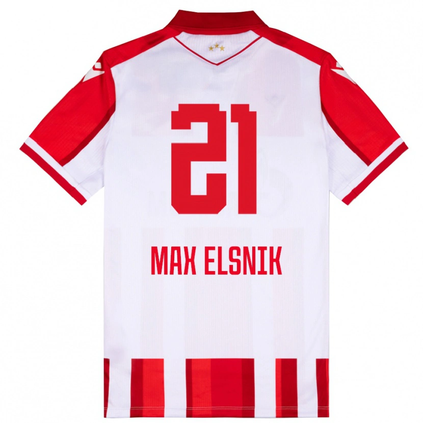 Danxen Kid Timi Max Elsnik #21 Red White Home Jersey 2025/26 T-Shirt