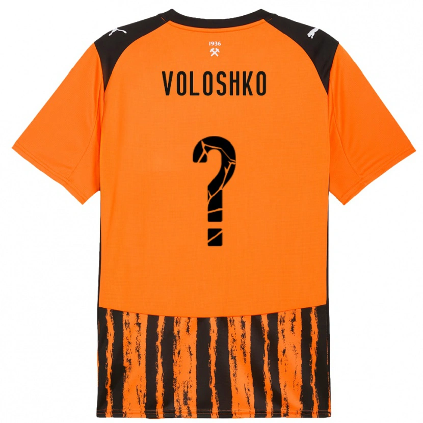 Danxen Kid Yevgeniy Voloshko #0 Orange Black Home Jersey 2025/26 T-Shirt