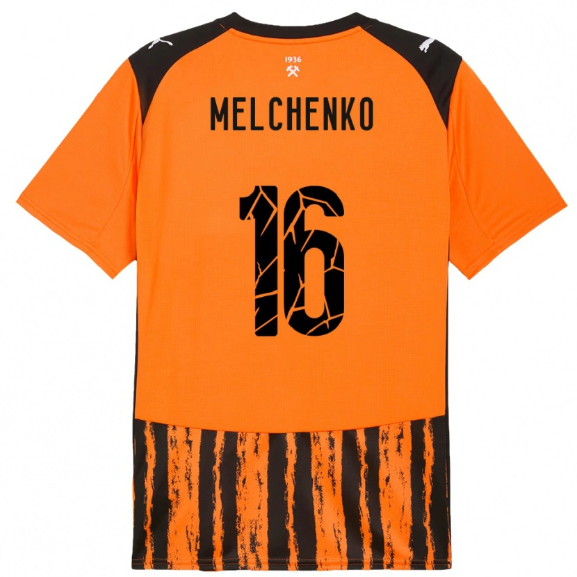 Danxen Kid Dmytro Melchenko #16 Orange Black Home Jersey 2025/26 T-Shirt