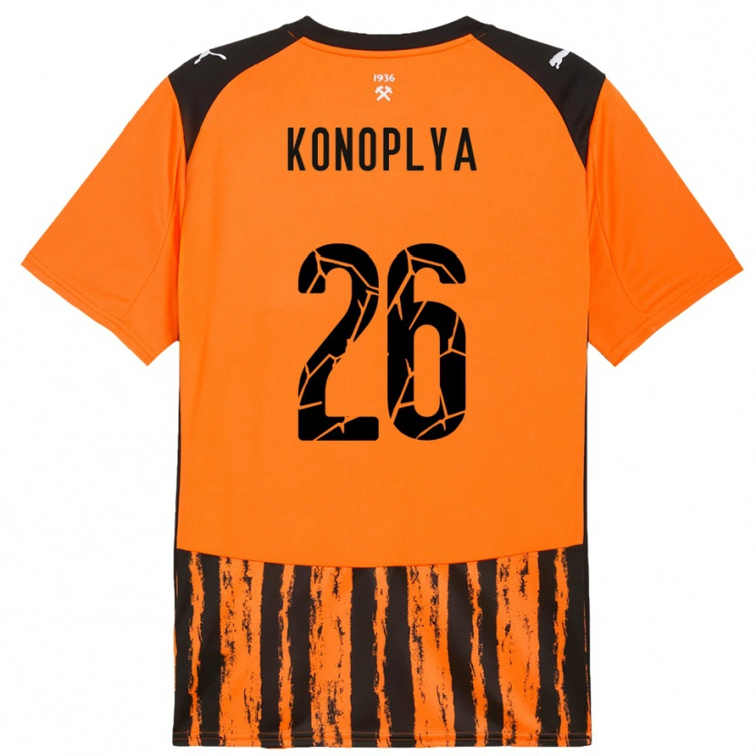Danxen Kid Yukhym Konoplya #26 Orange Black Home Jersey 2025/26 T-Shirt