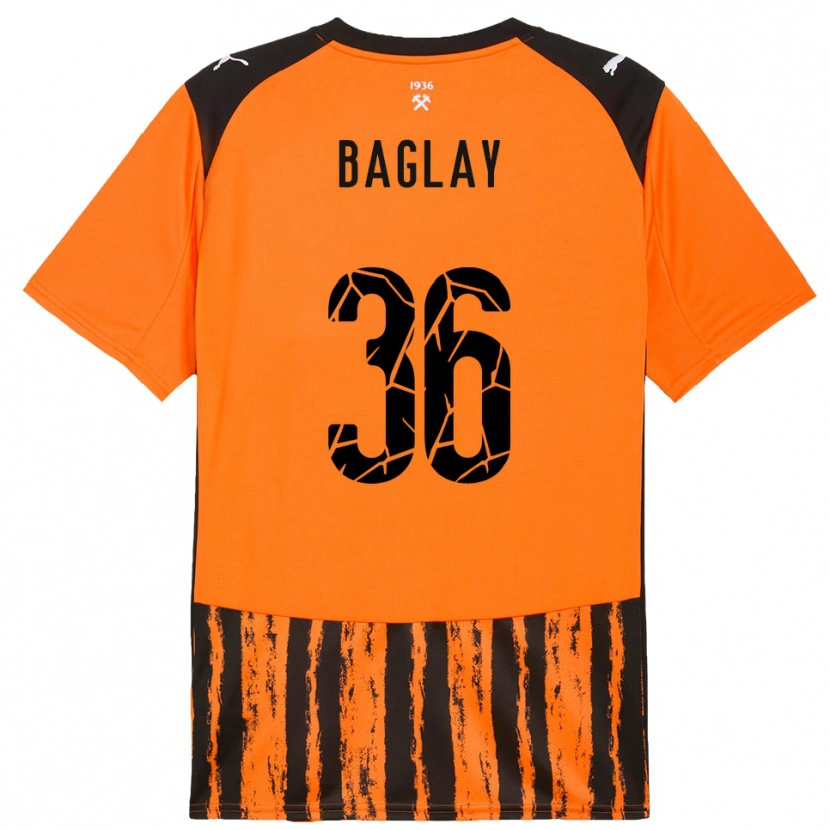 Danxen Kid Rostyslav Baglay #36 Orange Black Home Jersey 2025/26 T-Shirt