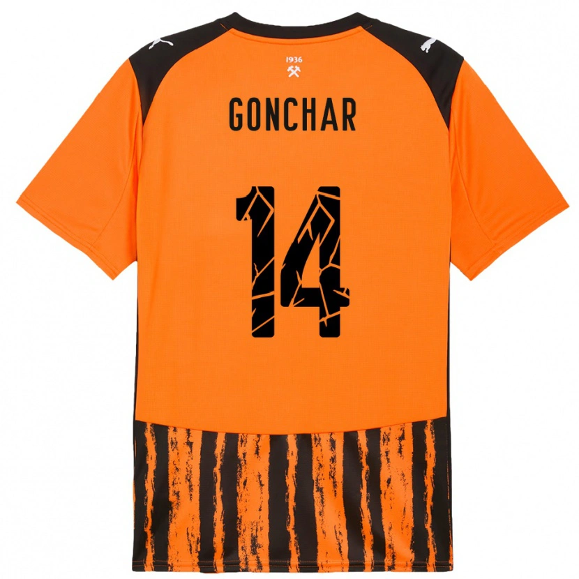 Danxen Kid Maksym Gonchar #14 Orange Black Home Jersey 2025/26 T-Shirt
