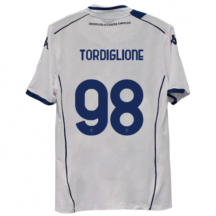 Danxen Kid Nicolò Tordiglione #98 Dark Navy Away Jersey 2025/26 T-Shirt