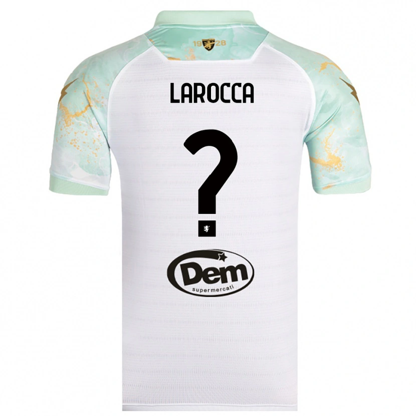 Danxen Kid Lorenzo Larocca #0 White Black Away Jersey 2025/26 T-Shirt