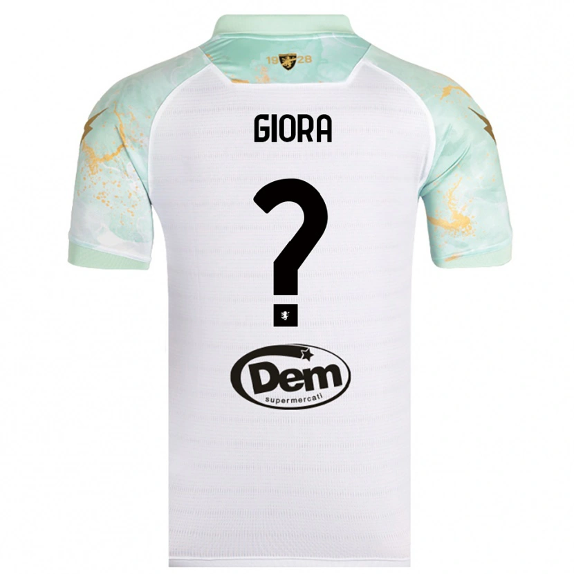 Danxen Kid Federico Giora #0 White Black Away Jersey 2025/26 T-Shirt