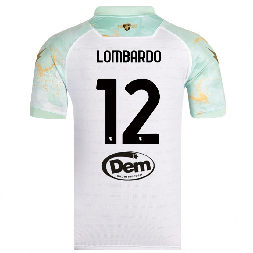 Danxen Kid Alessandro Lombardo #12 White Black Away Jersey 2025/26 T-Shirt