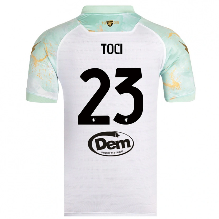 Danxen Kid Matteo Toci #23 White Black Away Jersey 2025/26 T-Shirt