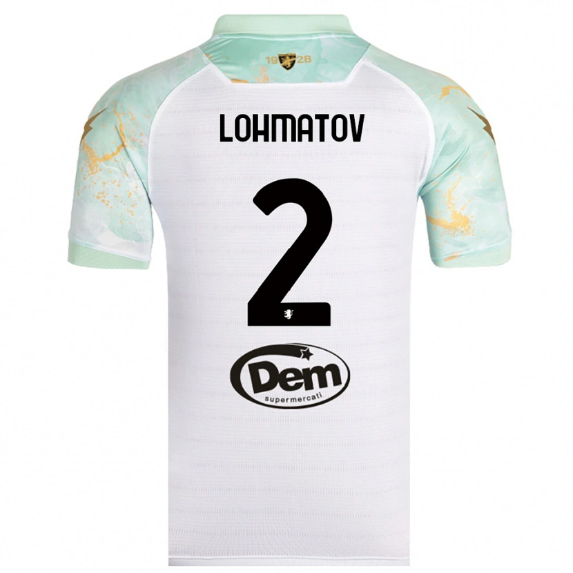 Danxen Kid Aleksandr Lohmatov #2 White Black Away Jersey 2025/26 T-Shirt