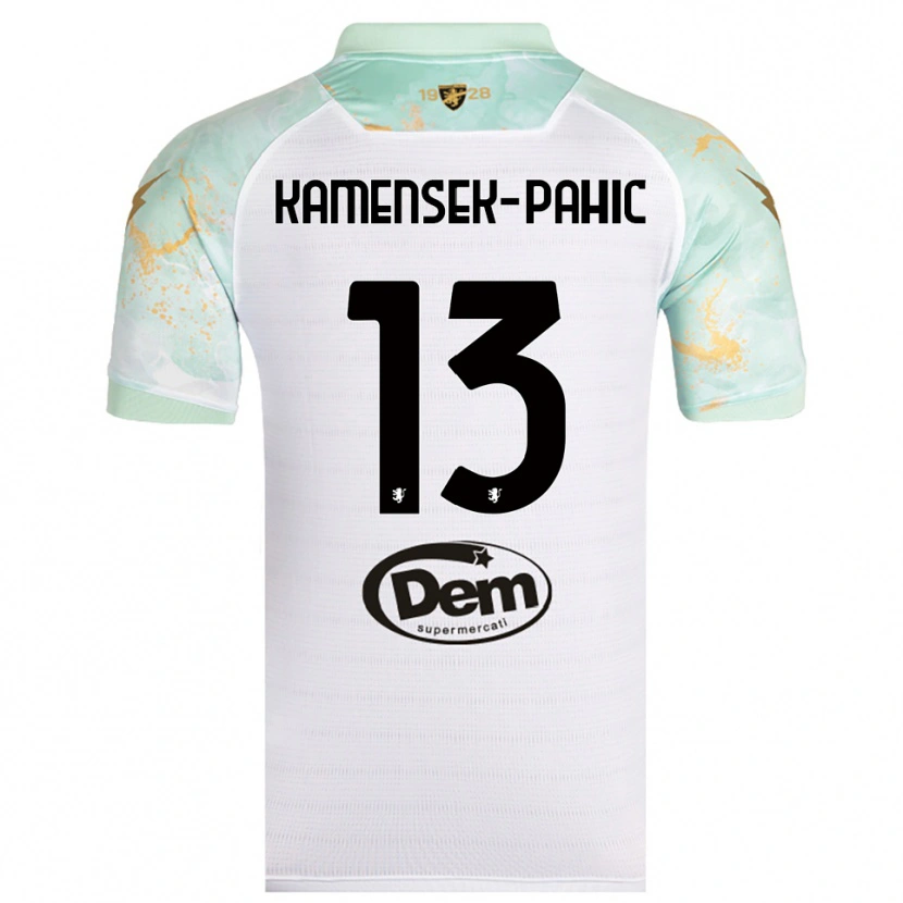 Danxen Kid Matjaz Kamensek-Pahic #13 White Black Away Jersey 2025/26 T-Shirt