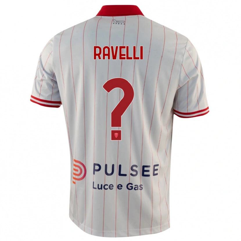 Danxen Kid Etienne Ravelli #0 White Red Blue Away Jersey 2025/26 T-Shirt