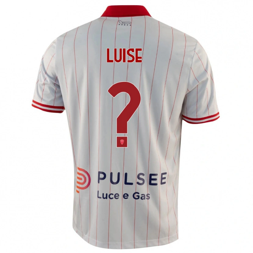 Danxen Kid Marco Luise #0 White Red Blue Away Jersey 2025/26 T-Shirt