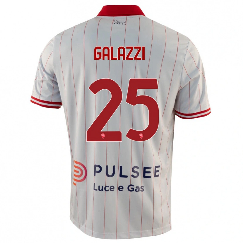 Danxen Kid Nicolas Galazzi #25 White Red Blue Away Jersey 2025/26 T-Shirt