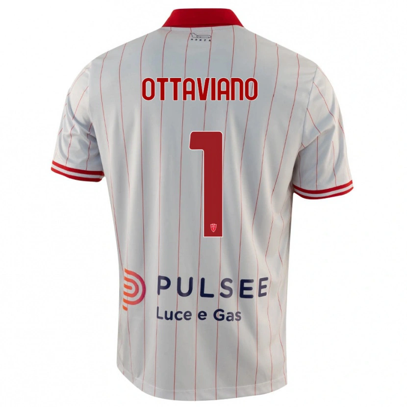 Danxen Kid Alessandro Ottaviano #1 White Red Blue Away Jersey 2025/26 T-Shirt