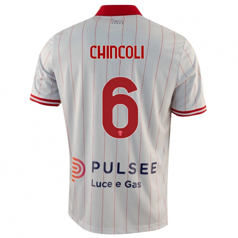 Danxen Kid Lorenzo Chincoli #6 White Red Blue Away Jersey 2025/26 T-Shirt