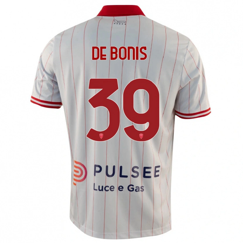 Danxen Kid Andrea De Bonis #39 White Red Blue Away Jersey 2025/26 T-Shirt