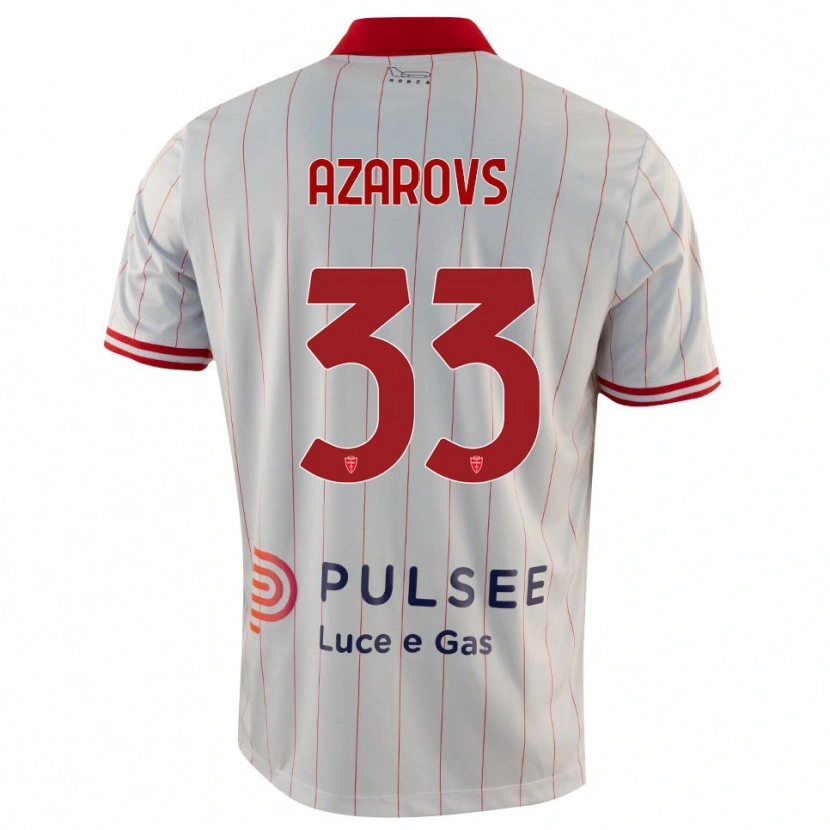 Danxen Kid Timurs Azarovs #33 White Red Blue Away Jersey 2025/26 T-Shirt