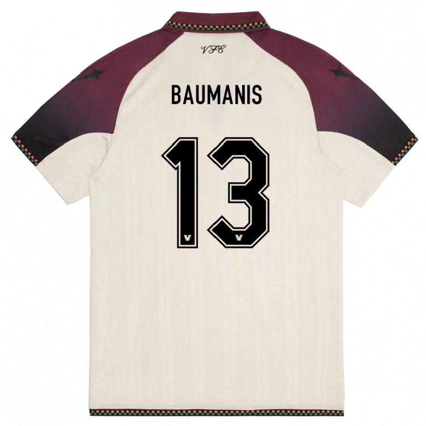 Danxen Kid Kristofers Baumanis #13 Cream Burgundy Away Jersey 2025/26 T-Shirt