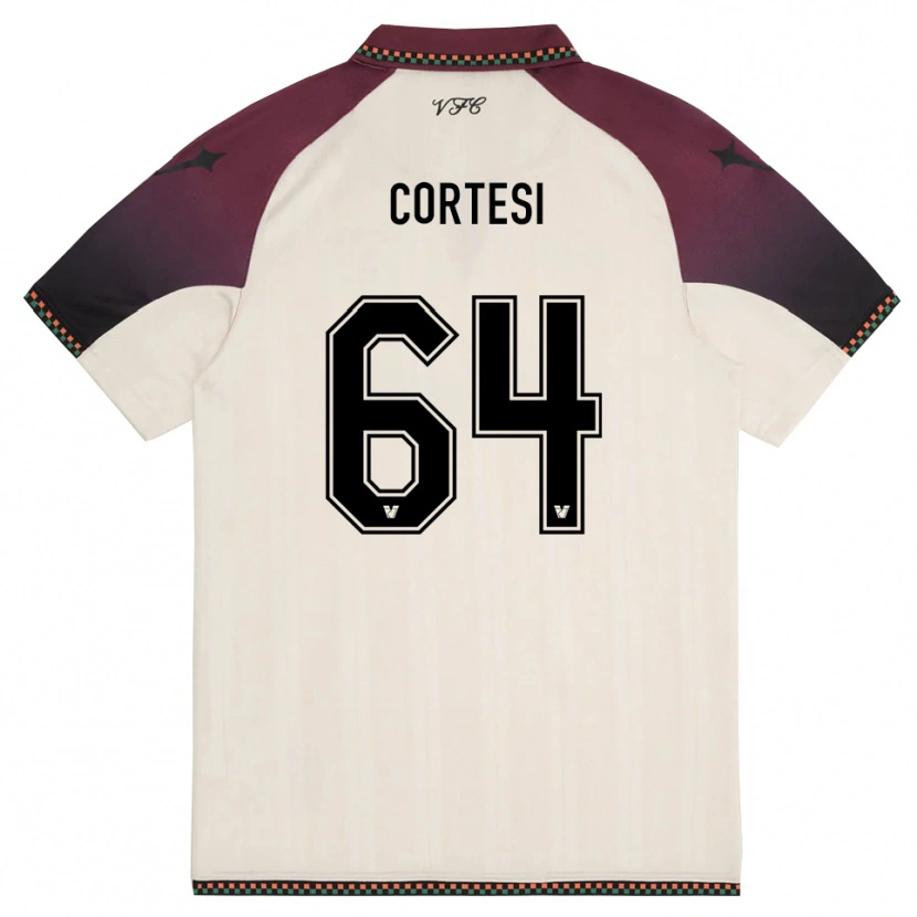 Danxen Kid Serena Cortesi #64 Cream Burgundy Away Jersey 2025/26 T-Shirt