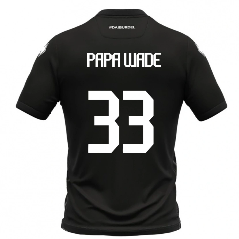 Danxen Kid Ibrahima Papa Wade #33 Black White Away Jersey 2025/26 T-Shirt