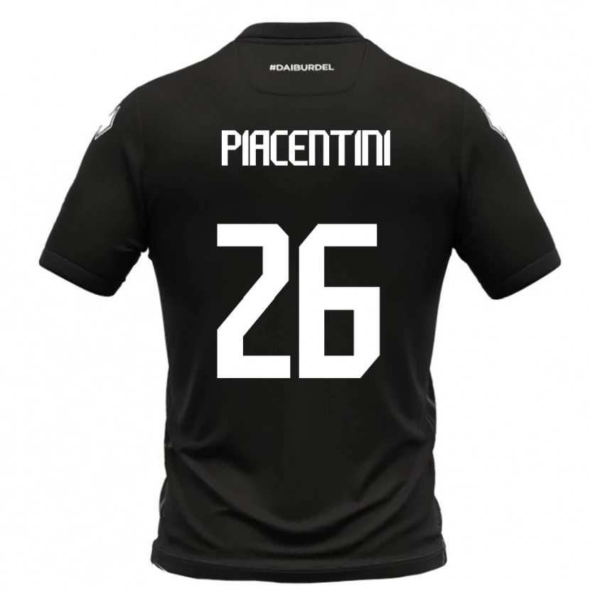 Danxen Kid Matteo Piacentini #26 Black White Away Jersey 2025/26 T-Shirt