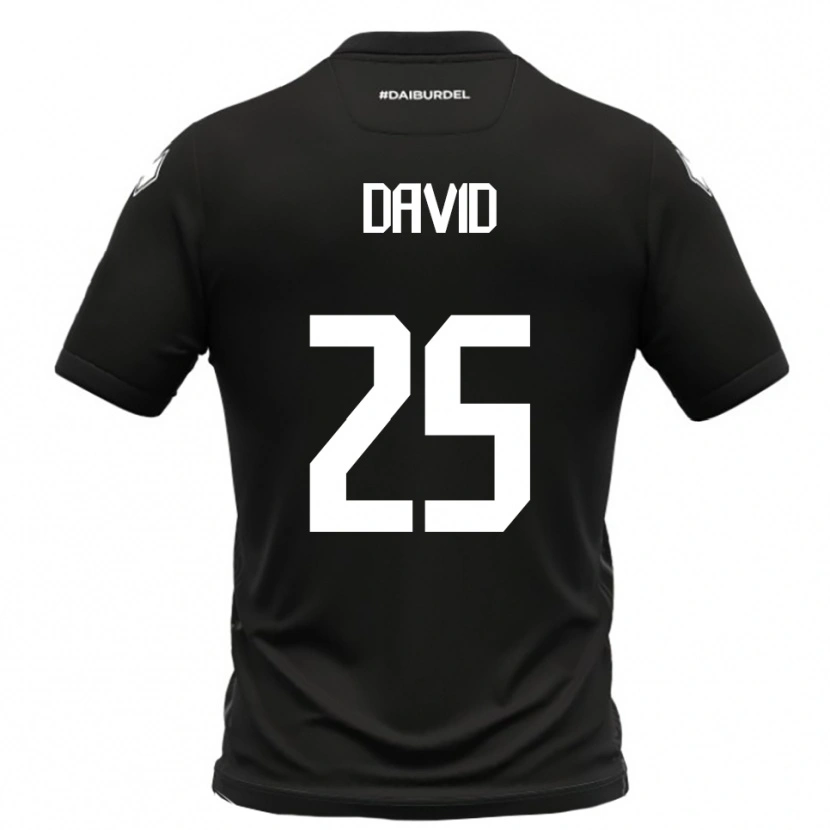 Danxen Kid Antonio David #25 Black White Away Jersey 2025/26 T-Shirt