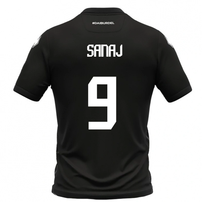 Danxen Kid Daniel Sanaj #9 Black White Away Jersey 2025/26 T-Shirt